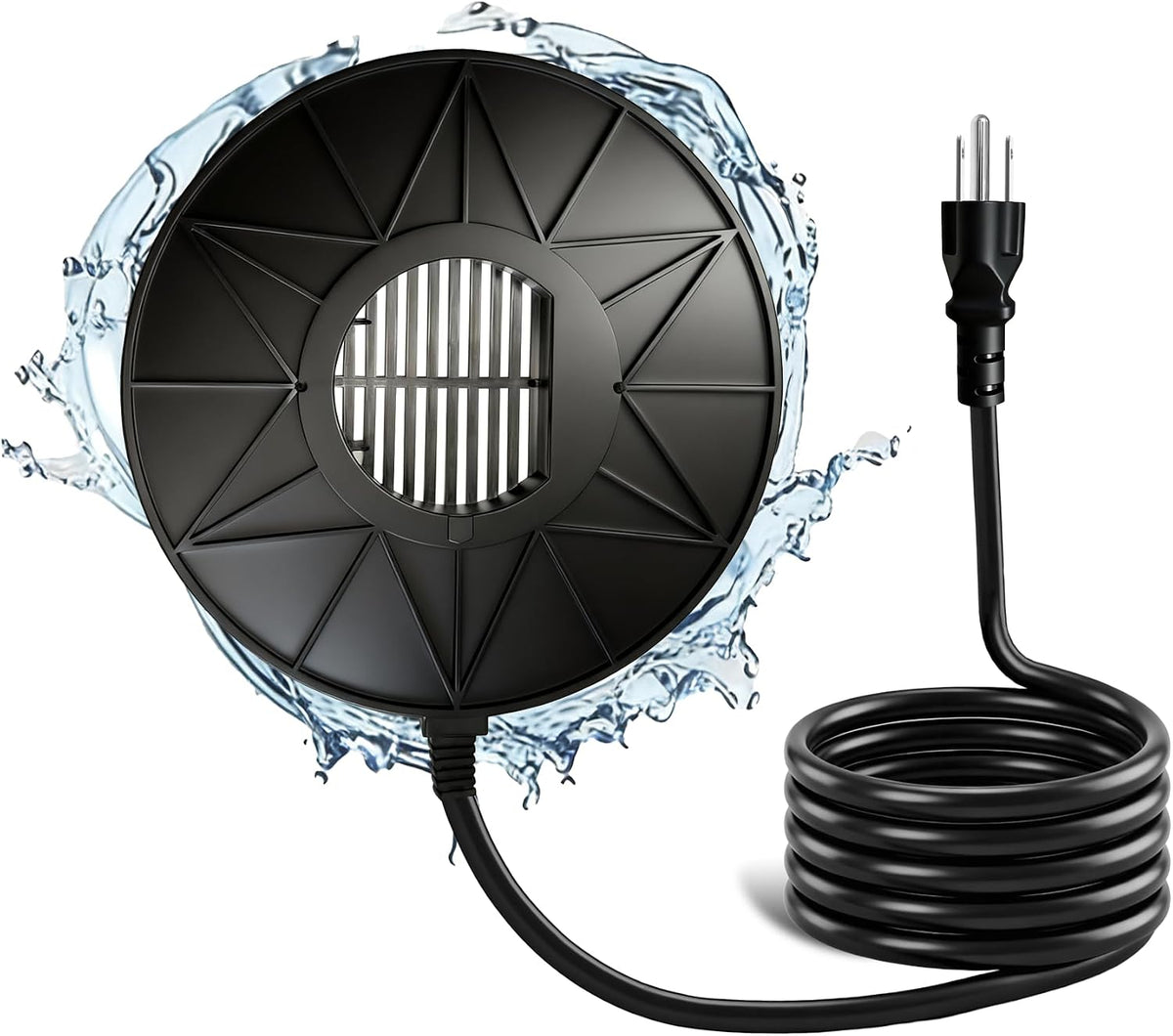 Bird Bath Heater, 70W De-Icer Submergible Deicer Birdbath Water Heater Thermostatic Control Power Saving for Birdbath