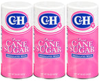 Premium Pure Cane Granulated Sugar, 20 oz Canister, 3 Pack