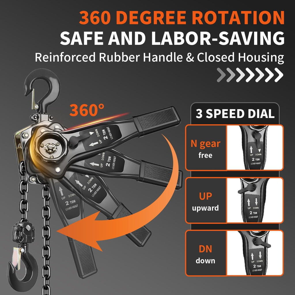 Ratchet Puller Hoists 2T/3m (Manual Lever Hoist 2T/3m)