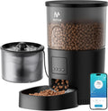 Automatic Cat Feeder 5G WiFi and Water Dispenser, Timed Dry Food Dispenser APP Remote Control, Programmable Portions