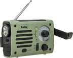 KA380 Emergency Radio & Portable Bluetooth Speaker – AM/FM NOAA Weather Radio Rechargeable with Solar Panel and Hand