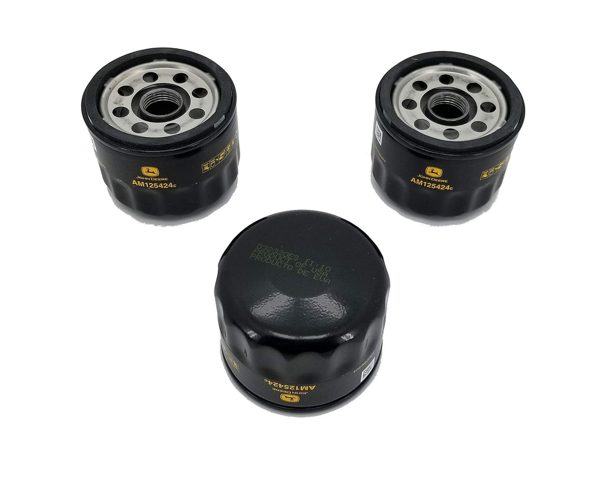 John Deere Original Equipment Package of Three Oil Filters - AM125424 (3)