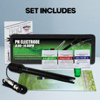 Long Body pH Electrode with BNC Socket Probe 300cm Cable 0-14pH for pH Meter, pH Controller pH Device Economical Sensor