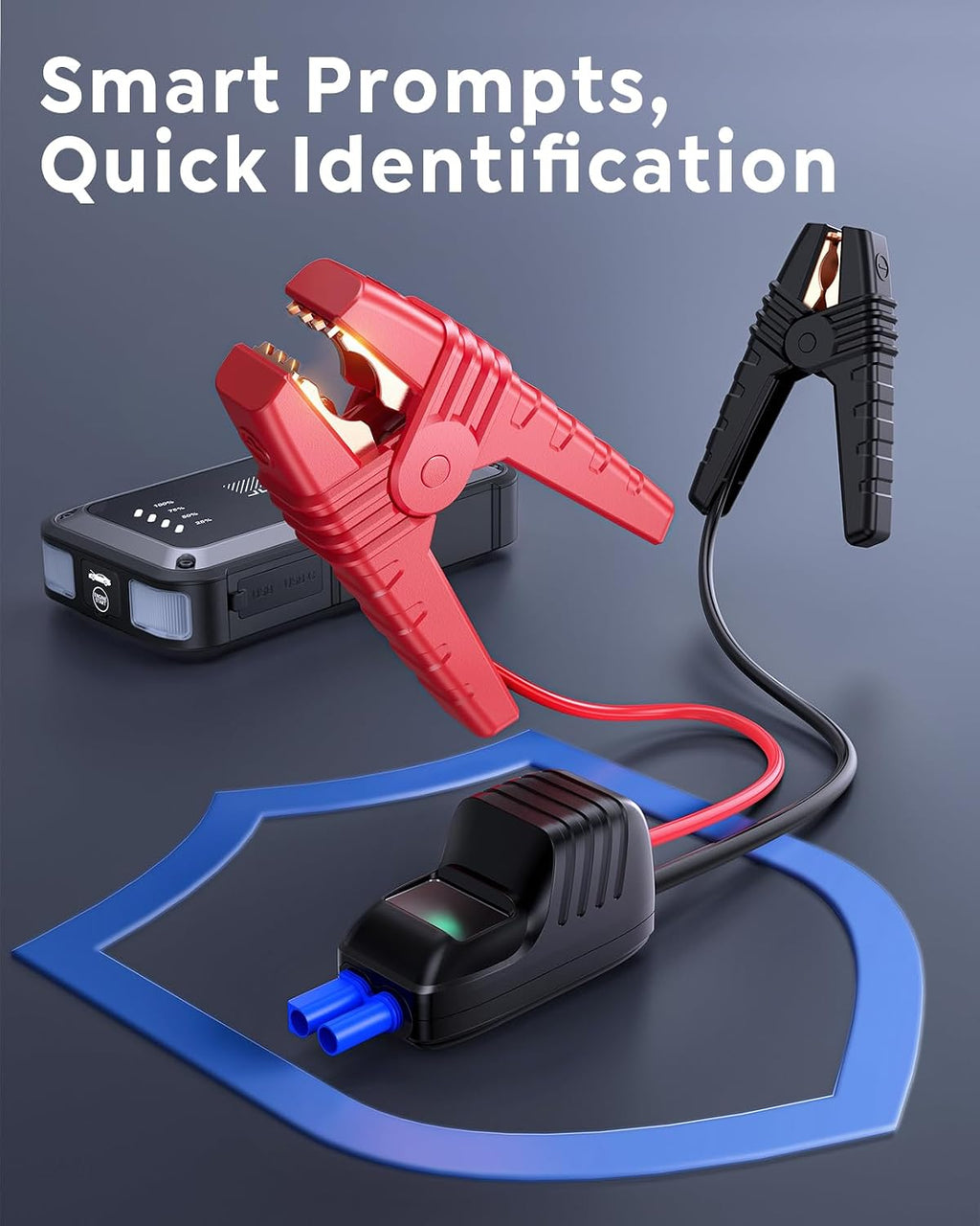 Portable Car Battery Jump Starter 4000A 16800mAh Jump Box, Car Battery Jumper Starter Portable Jumper Cables for