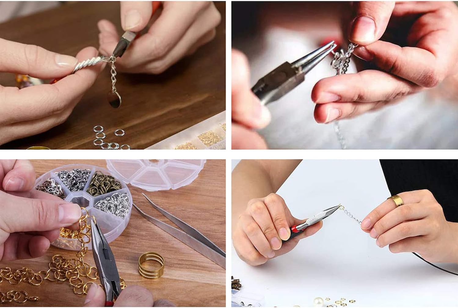 Silver Jump Rings for Jewelry Making 4mm 5mm 6mm (60 PCS) | Silver Open Jump Rings for DIY