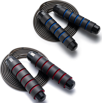Jump Rope, Adjustable Jump Ropes,Skipping Rope Tangle-Free Rapid Speed with Ball Bearings for Women Men Kids,Exercise