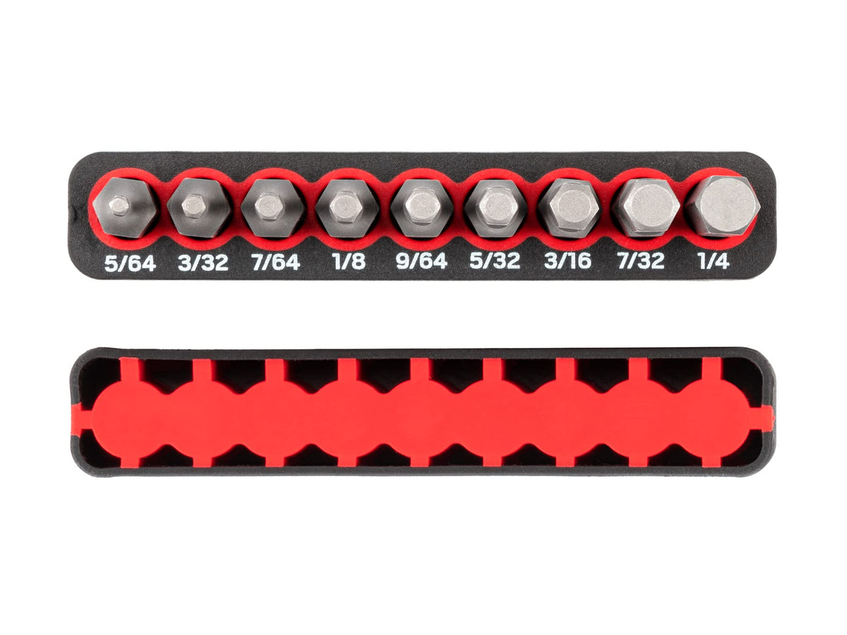 TEKTON 1/4 Inch Hex Bit Set, 9-Piece | DZX93001