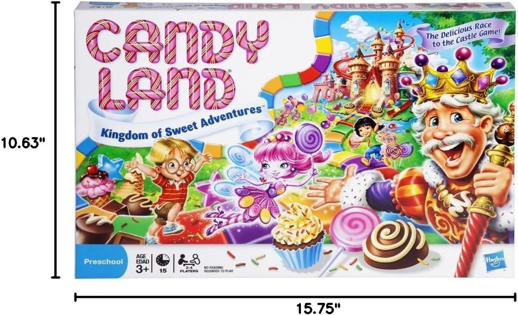 Hasbro Gaming Candy Land Kingdom of Sweet Adventures Board Game for Kids, Easter Gifts for Boys and Girls, Ages 3 &