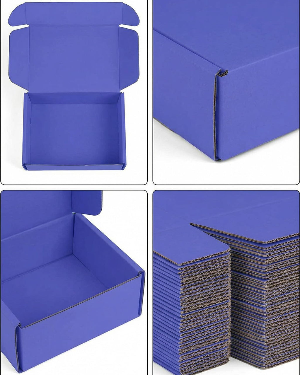 Shipping Boxes,50 Packs Corrugated Mailer Boxes for Small Business, Cardboard Packaging Box, Compact Carton Box