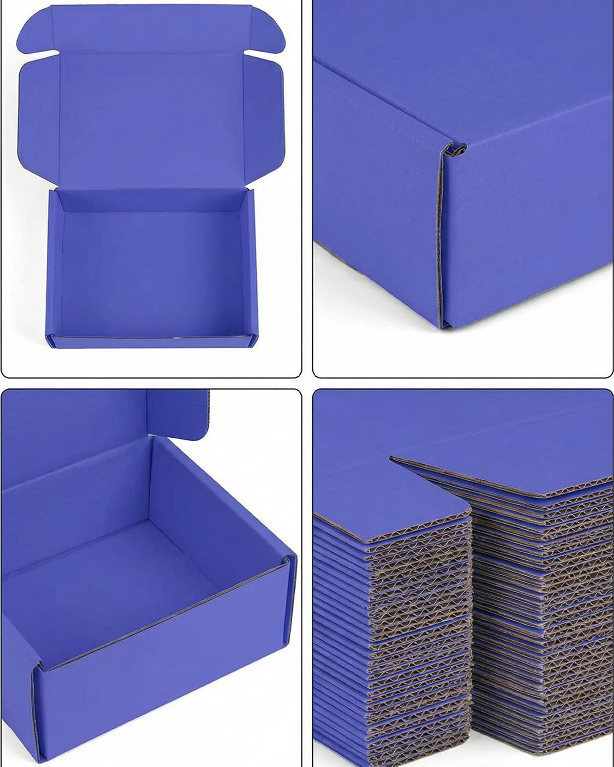 Shipping Boxes,50 Packs Corrugated Mailer Boxes for Small Business, Cardboard Packaging Box, Compact Carton Box