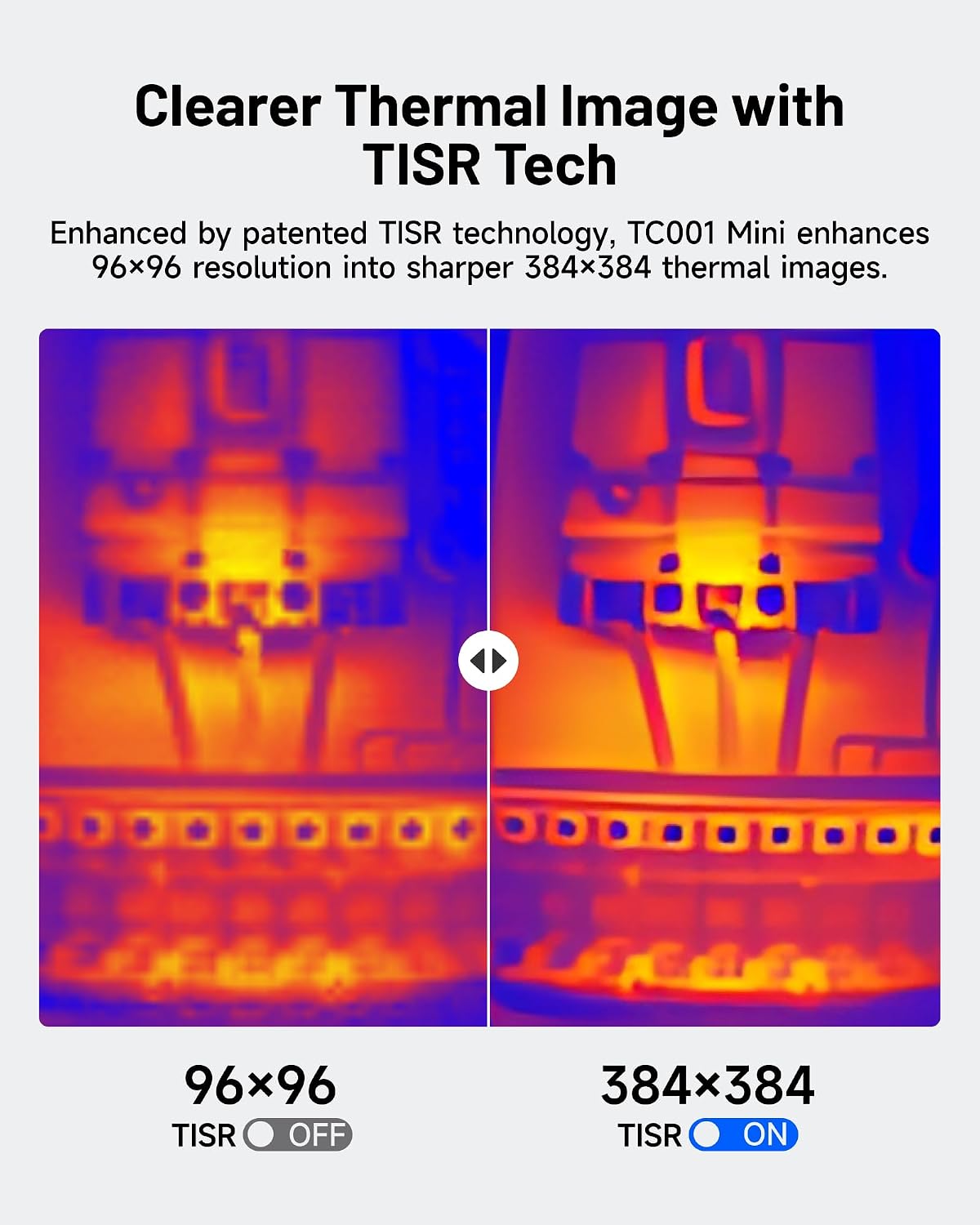 TOPDON TC001 Mini 384×384 Thermal Imaging Camera for iPhone Android iPad