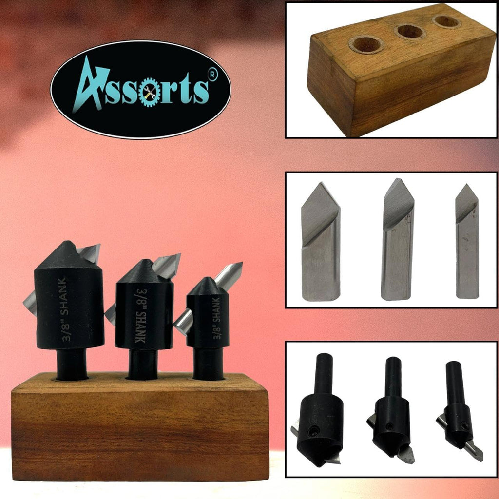 Fly Cutter Set with 3/8" Shank & HSS Tool Bits