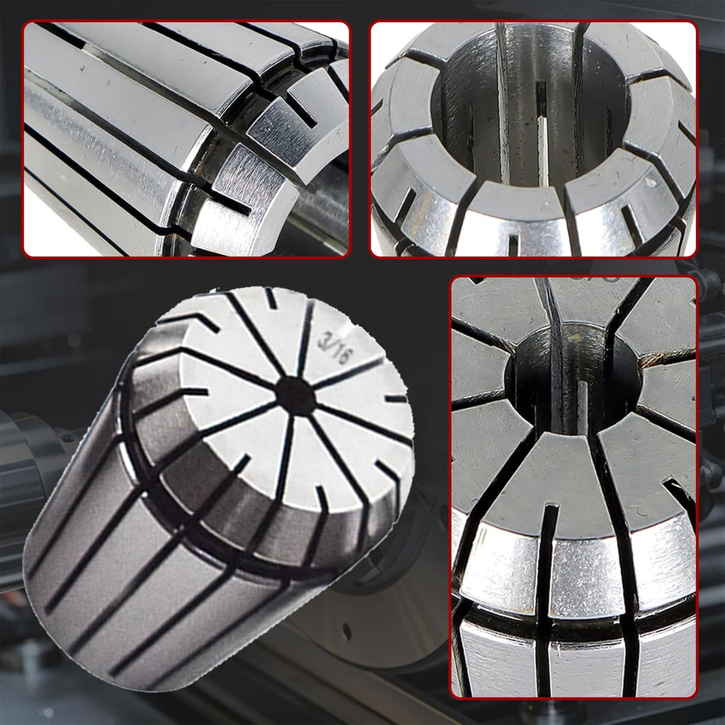 findmall 8Pcs 1/8-3/4 Inch ER32 Collet Set