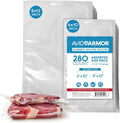Chamber Vacuum Sealer Bags – 6x10" & 8x12" – 280 Pack – Heavy Duty Commercial Grade, BPA-Free Pouches for Sous Vide