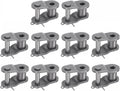 uxcell 12Pcs #60 Chain Offset Half Link Roller, 3/4" Pitch Carbon Steel, Standard Chain End Connector Split Links for 12A Chain