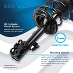 Detroit Axle - AWD Front Steering Knuckles & Hub Bearings Struts Rear Shock