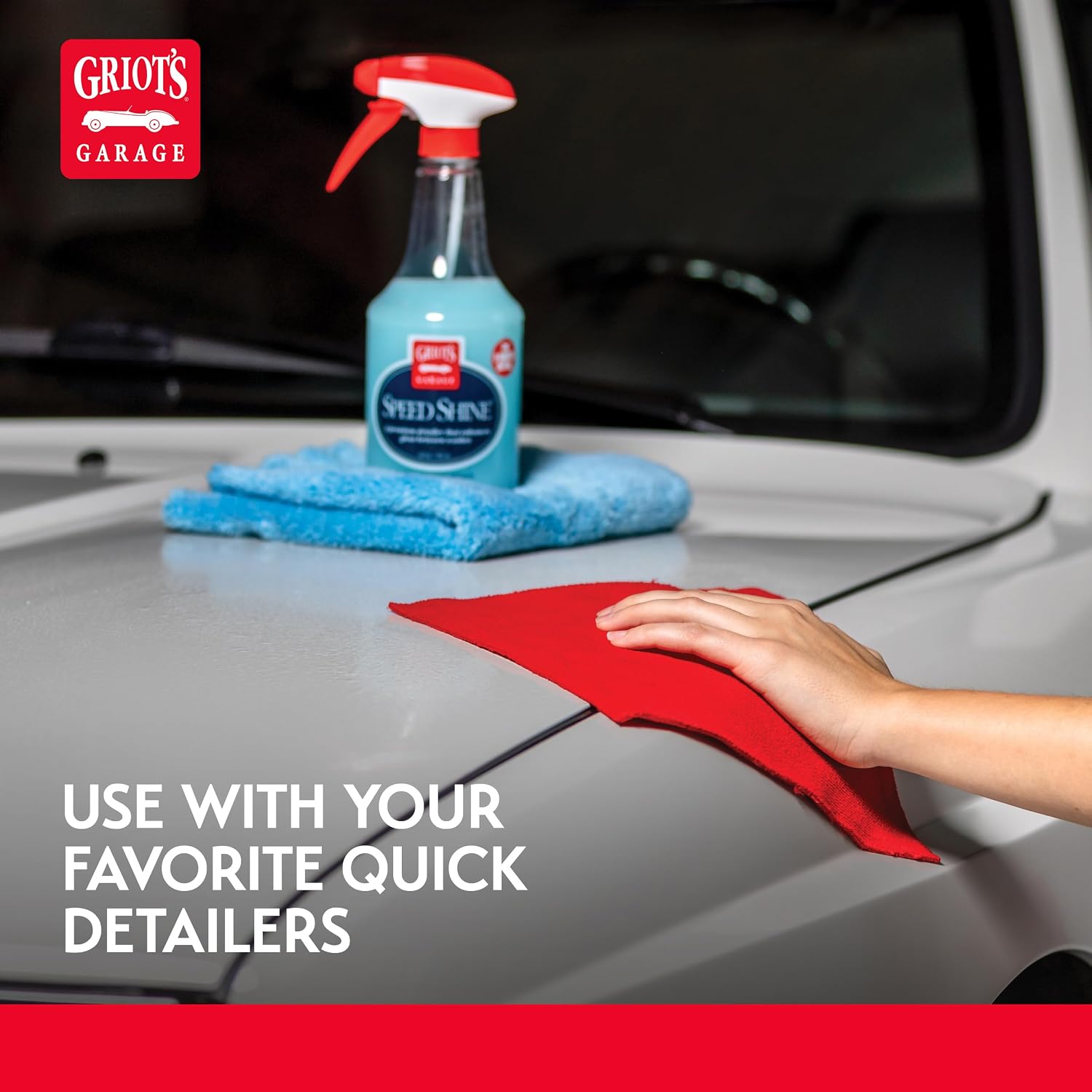 Surface Prep Towel for Car Detailing, Cleaning and Polishing, Clay Bar Alternative, 9" x 9", 55592