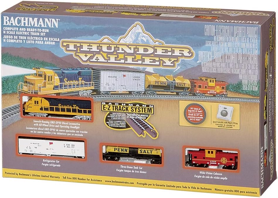Trains - Thunder Valley Ready To Run Electric Train Set - N Scale Multi ,Medium