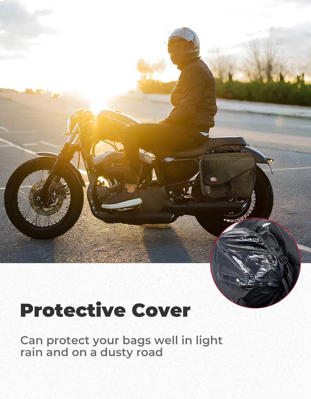 Motorcycle Saddlebags 40L(20Lx2) Large Capacity | Detachable Side Saddle Bags Motorcycle Panniers Bags with