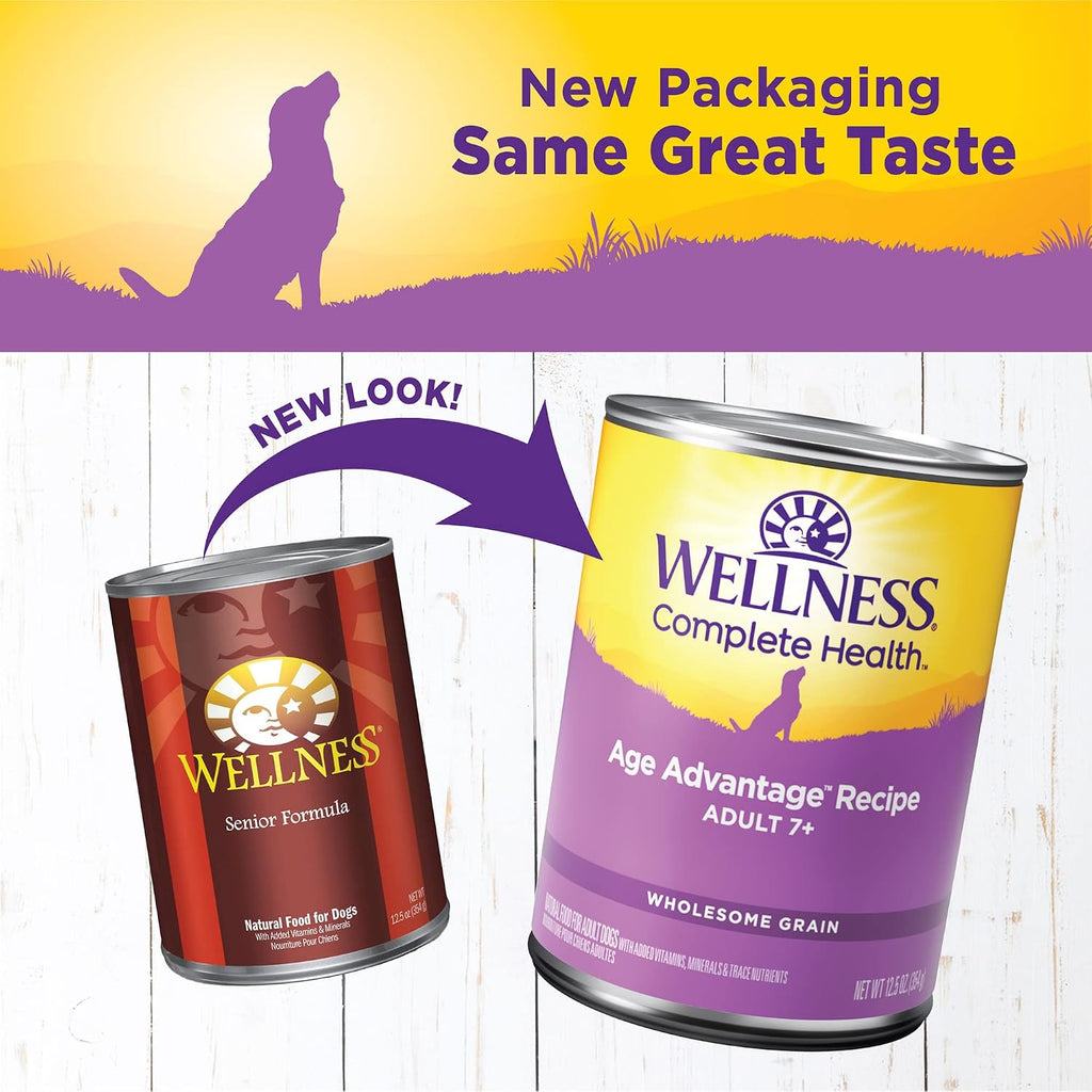 Complete Health Pate Age Advantage Senior Canned Wet Dog Food, Wholesome Grains, Natural, Chicken and Sweet Potato
