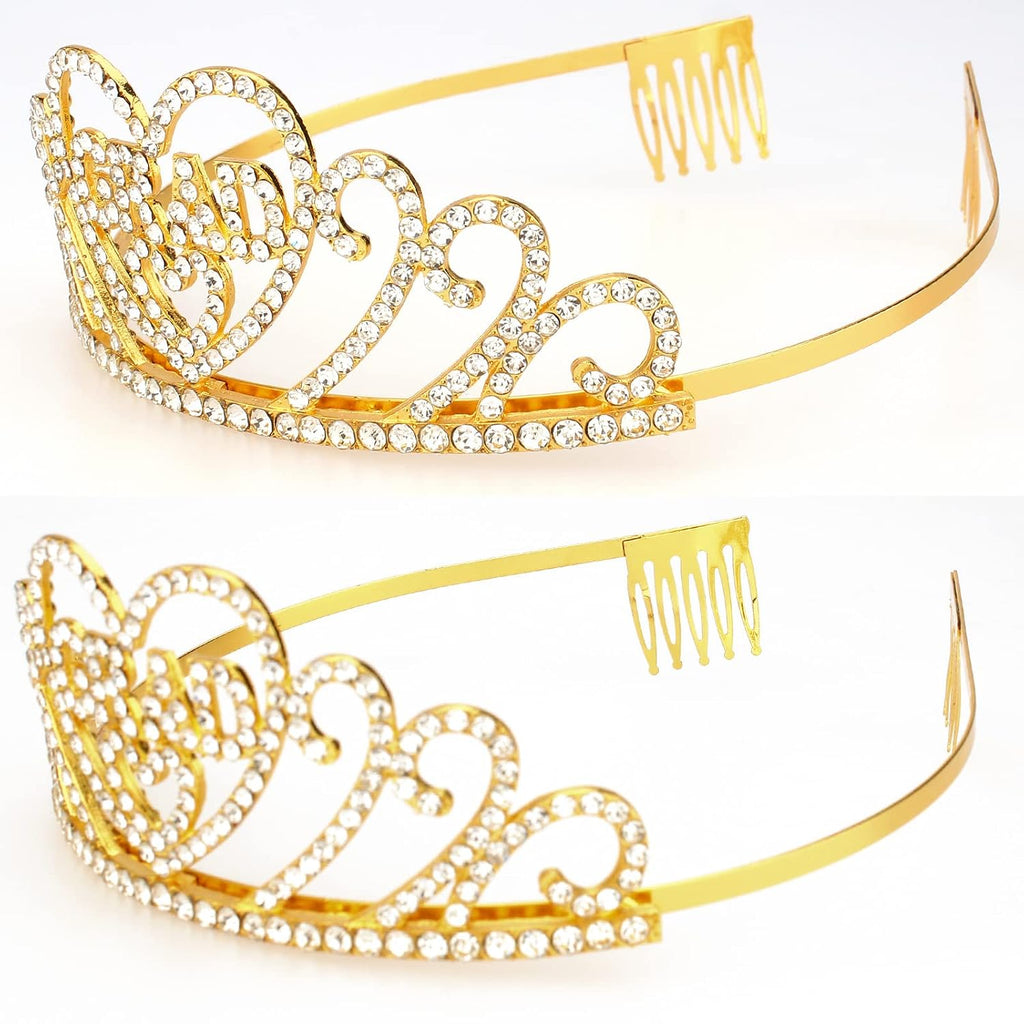 Gold Graduate Crown and Sash - Congratulations Grad Party Decorations 2026- Women's Grad Tiara and Sash