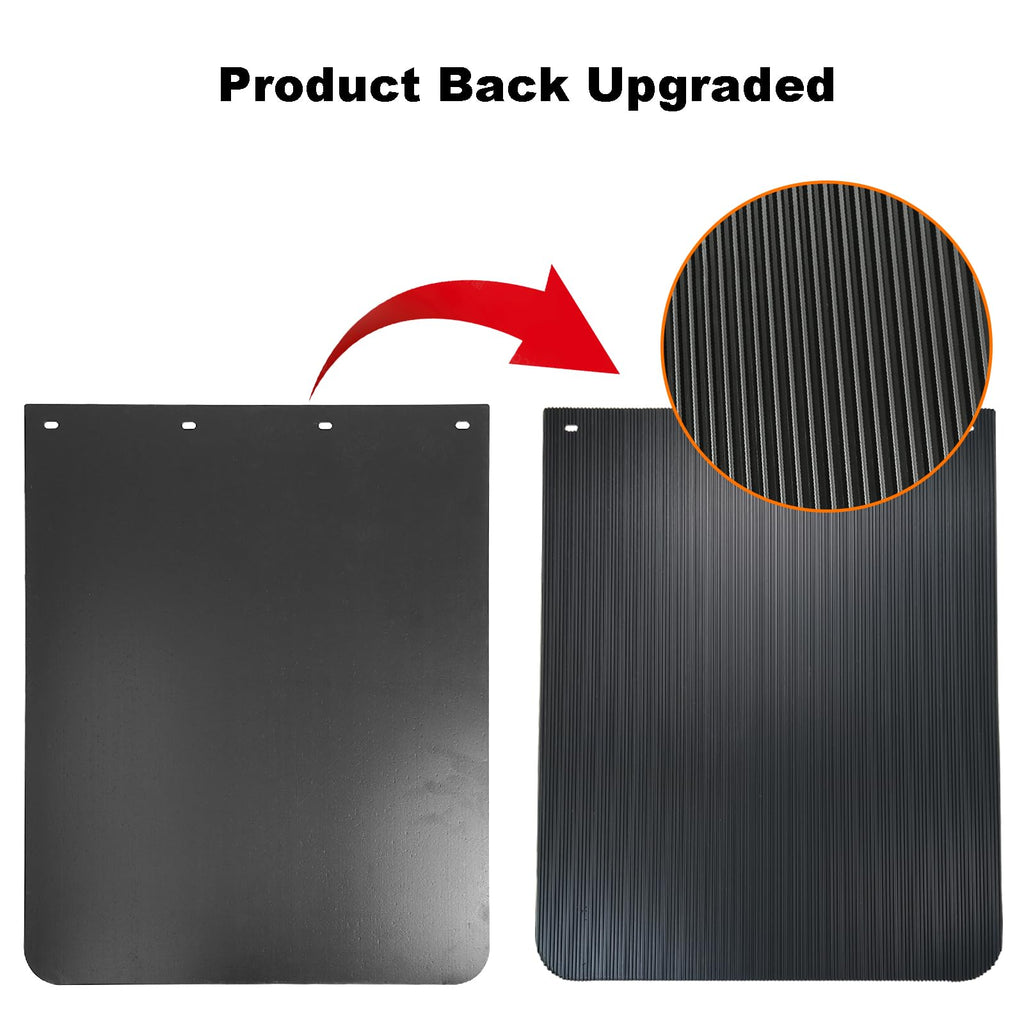 24x30 Mud Flaps and Mudflap Reflector for Semi Trucks Dually Dump, 2 Pack