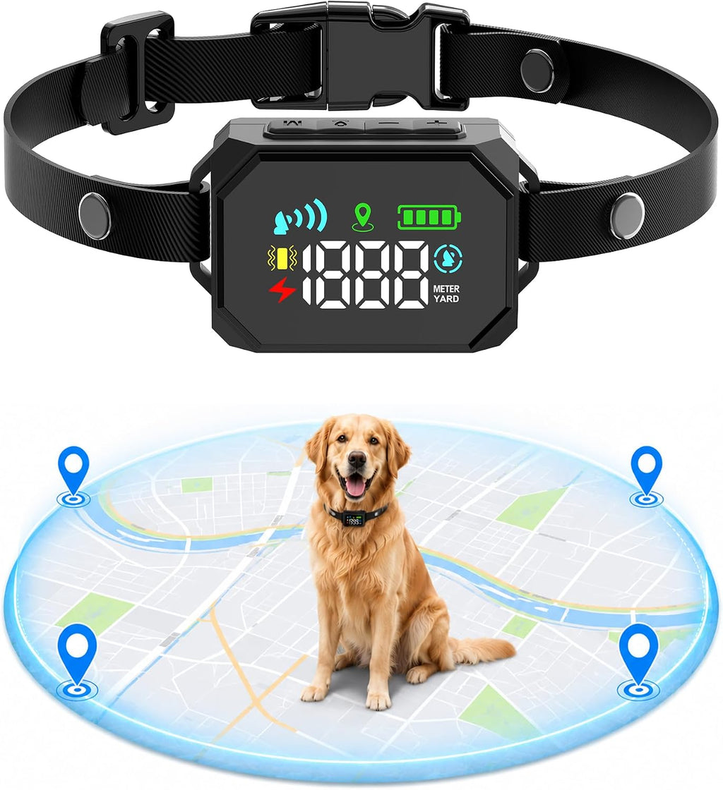 GPS Wireless Dog Fence System for Dogs 18+ lbs, 33–1999 Yard Range