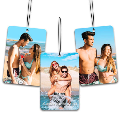 Custom Air Fresheners with Picture for Car Personalized Photo Hanging Gift