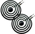 MP15YA Electric Stove Burner Element, 6 Inch 1500W, 2 Pack