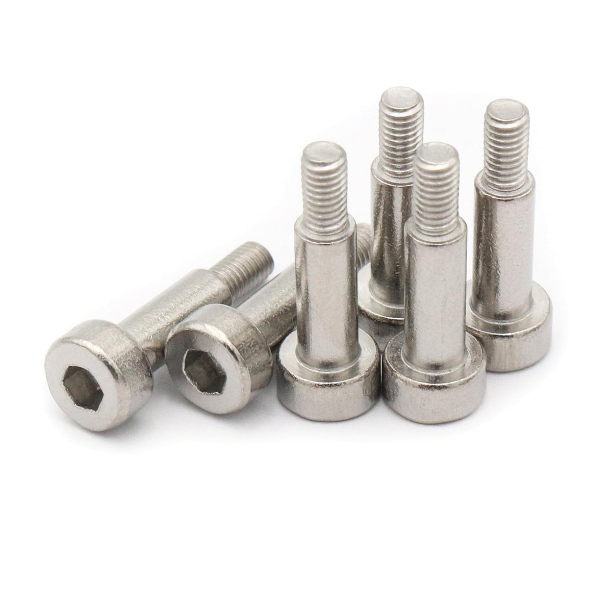 30pcs Hex Socket Shoulder Bolt, 4mm x M3 x 10mm Hex Socket Shoulder Bolt, 304 Stainless Steel (Silvery)