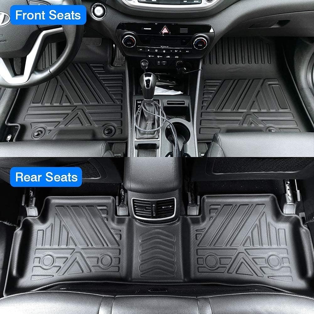All Weather Rubber Car Floor Mats Compatible with 2014-2019 Toyota Corolla(NO FIT Corolla im & Hatchback), Odorless