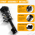 TRIL GEAR Front Struts Assembly with Coil Springs 11285 11286, 2PCS