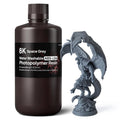 ELEGOO 8K Water Washable ABS-Like Resin, 3D Printer Resin Space Grey 1kg | High Toughness, Low Viscosity and High