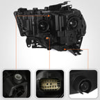 Headlight Compatible with Dodge Ram 2500 3500 2019-2024 Right Halogen
