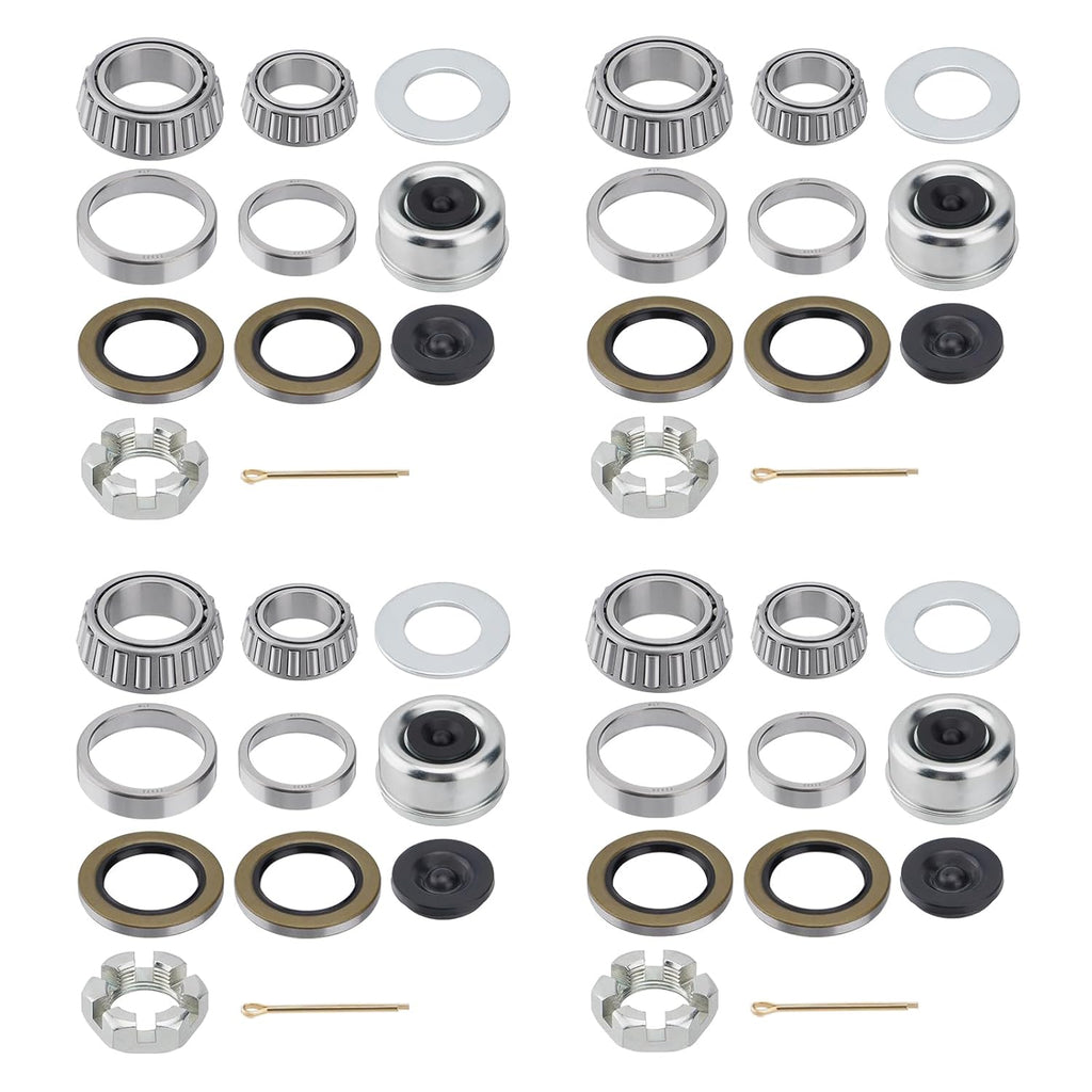 4 Sets 25580 14125A Boat Trailer Axles Bearing Kits