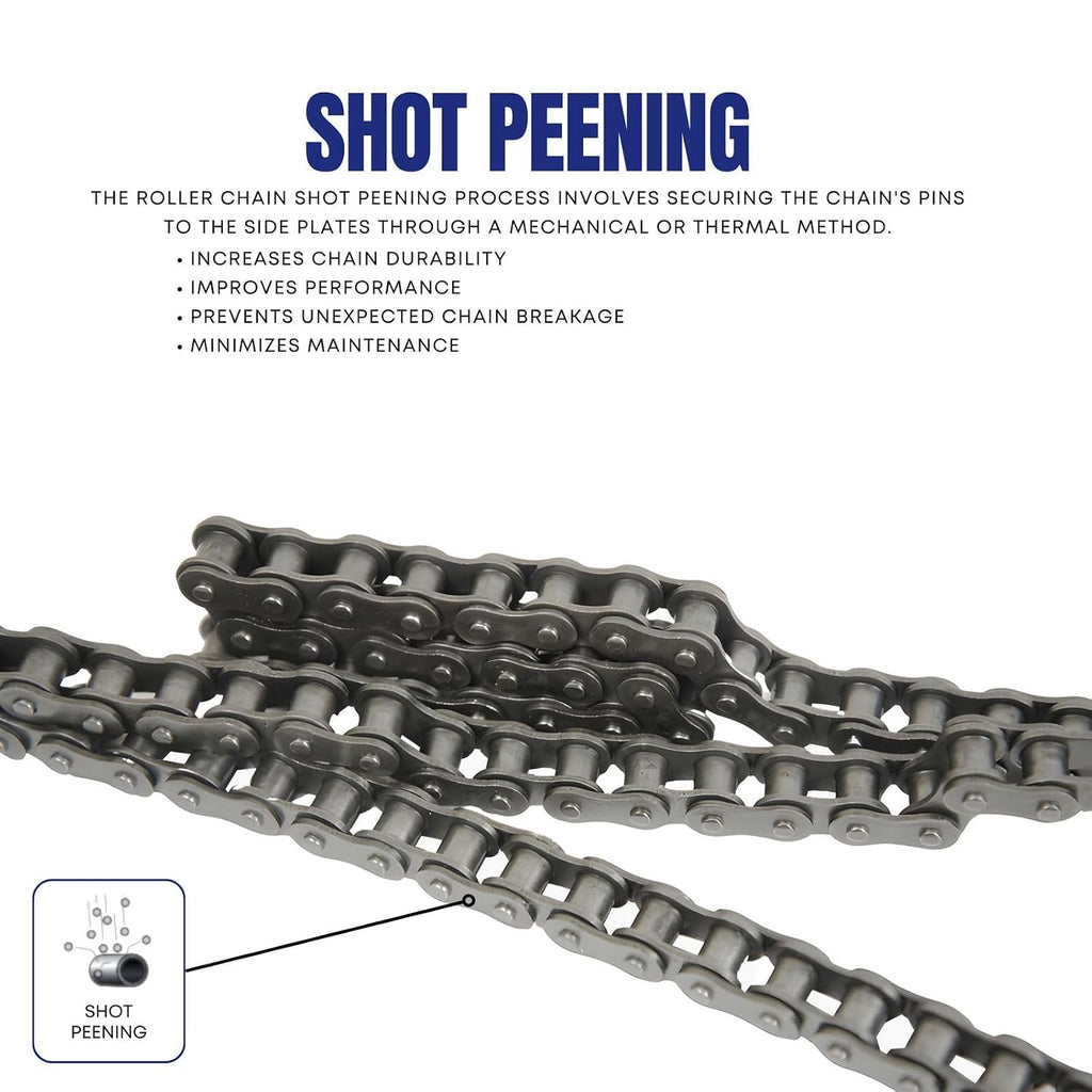 Jeremywell 60H Heavy Duty Roller Chain 10 Feet with 1 Connecting Link