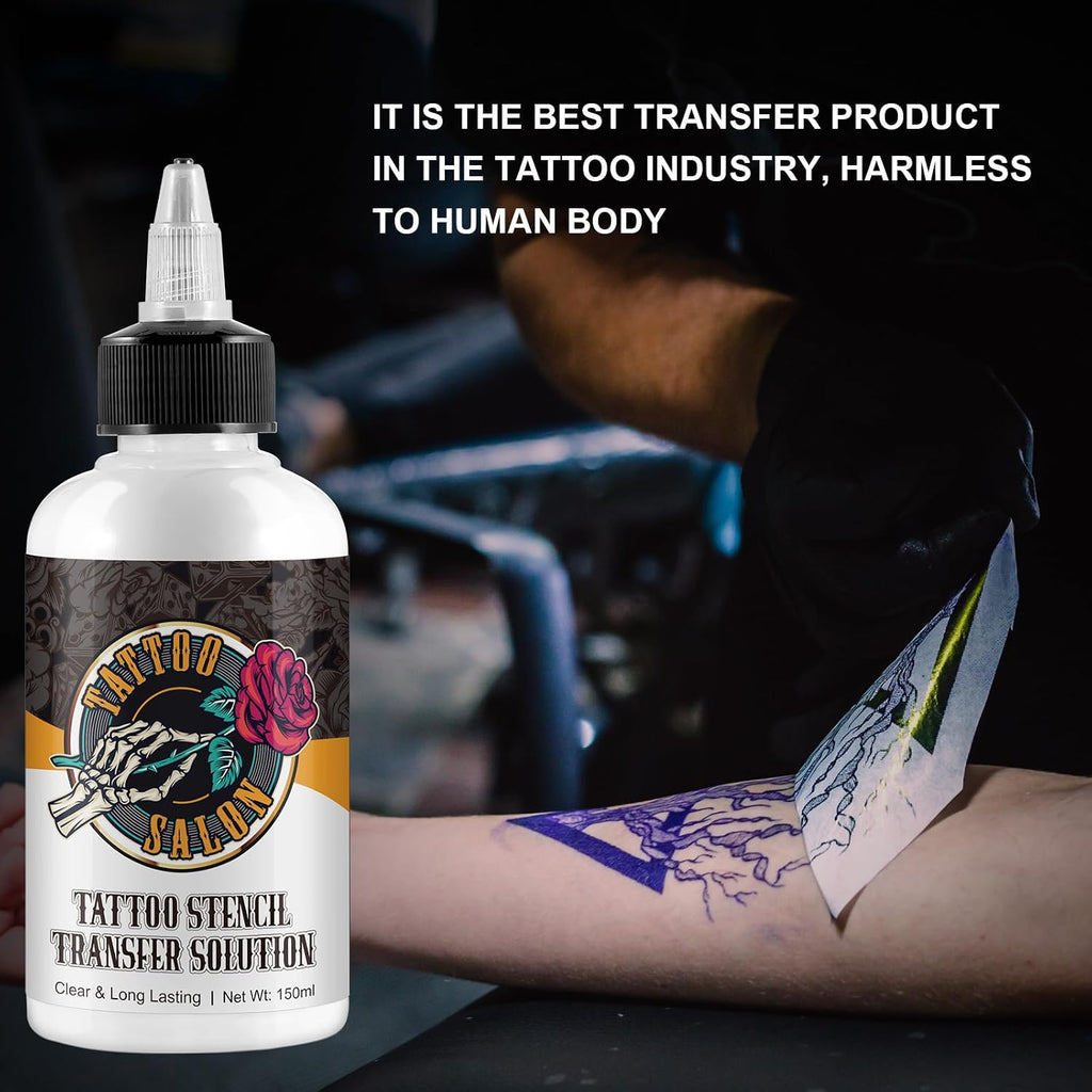 Tattoo Stencil Transfer Gel Solution, 150ml Professional Tattoo Stencil gel Fresh Stuff Stencil Transfer Cream Gel