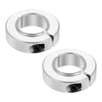MECCANIXITY 2 Pack Shaft Collar 1" Bore Axle Collars Locking Ring Silver