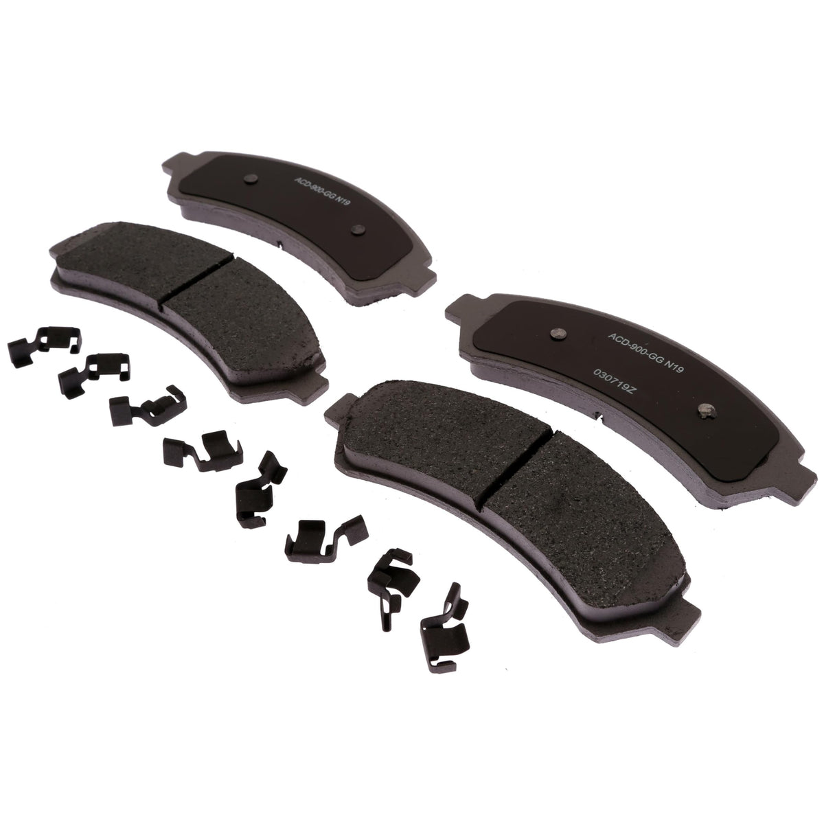 ACDelco Silver 14D726CHF1 Ceramic Front Disc Brake Pad Set with Clips