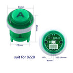Arcade Stick DIY Kit 10x Buttons with Logo LED MX 8 Way Joystick USB Encoder for PC MAME Raspberry Pi Color Mix