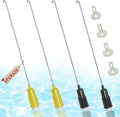 WH16X26912 WH16X26913 Suspension Rod, Washing Machine Suspension Rod (4PCS), for GE GTW750CPL1DG GTW750CSL1WS GTW755CPM0DG GTW755CPM1DG GTW755CSM0WS GTW755CSM1WS GTW750CSL0DG