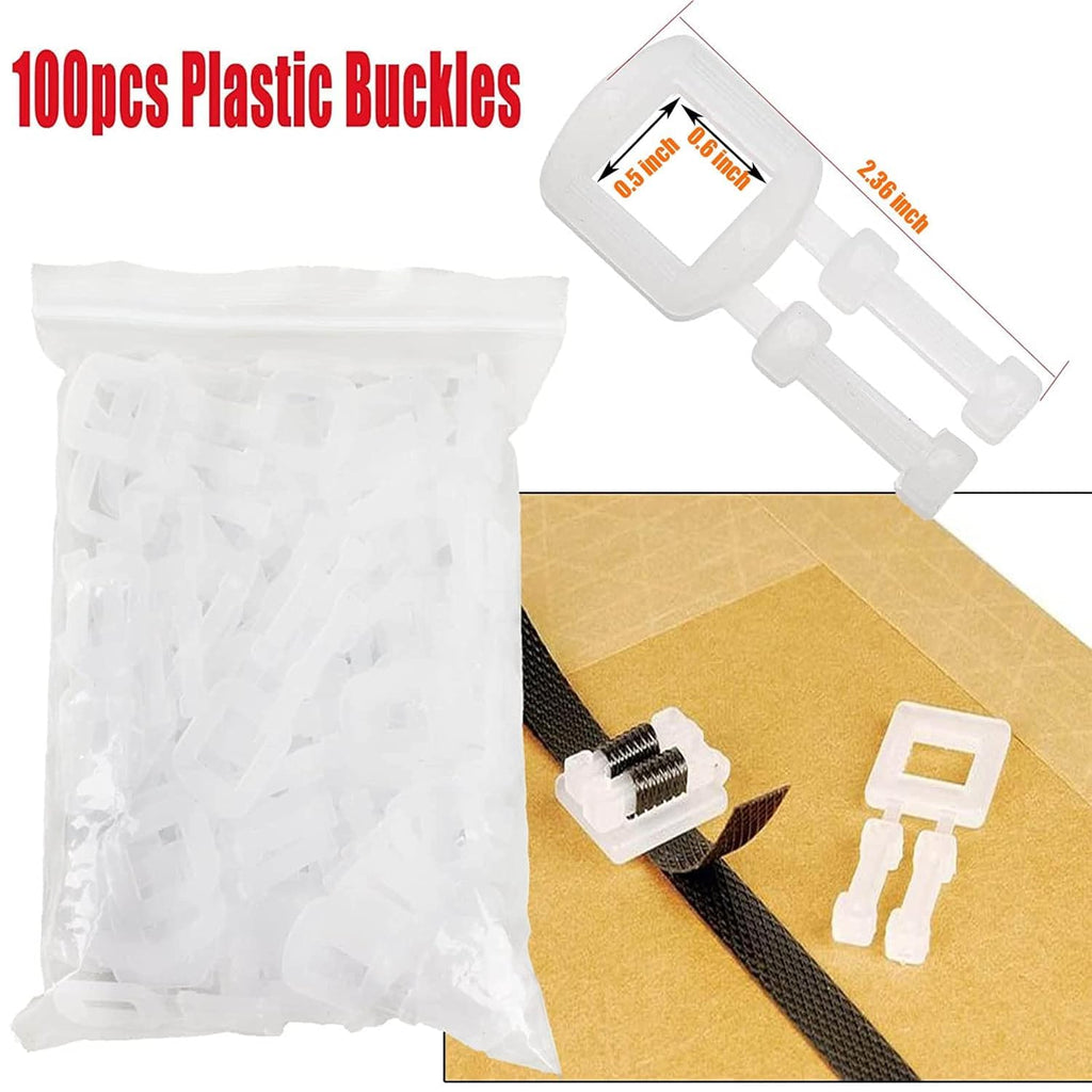 Plastic Packaging Banding Strapping Kit, 330' x 1/2'' Polypropylene Straps