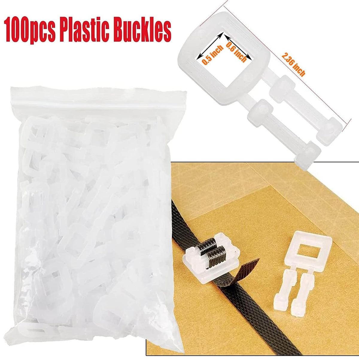 Plastic Packaging Banding Strapping Kit, 330' x 1/2'' Polypropylene Straps