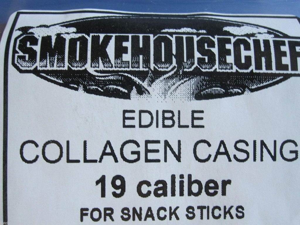 19 mm SLIM Collagen Snack Stick CASINGS for 23 lbs of Edible Slim Jims Pepperoni sausage