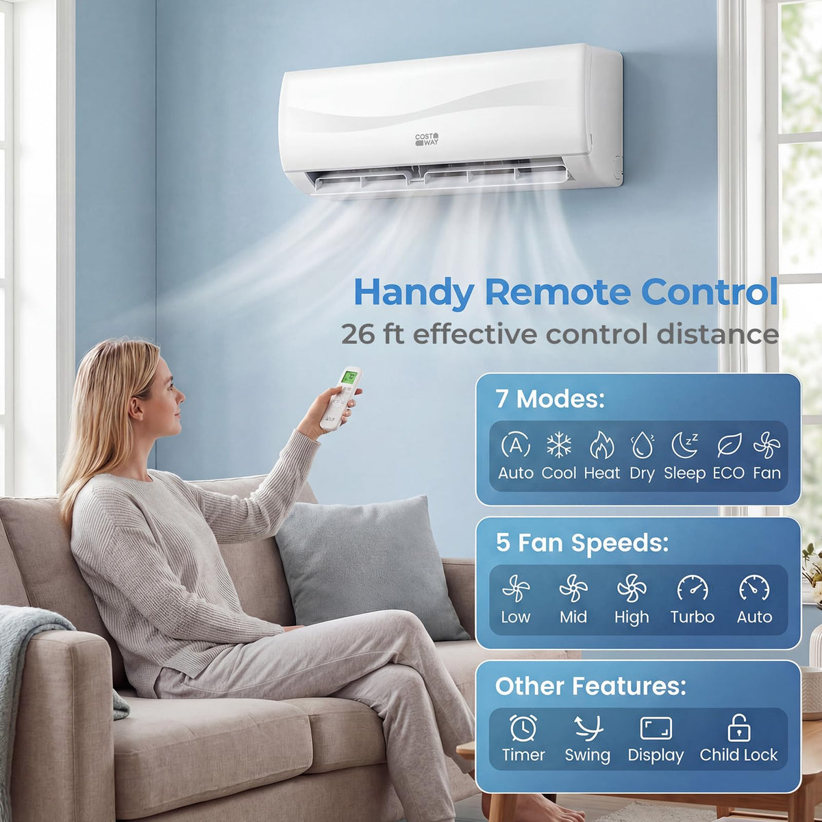 18000 BTU Mini Split Air Conditioner & Heater