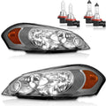 Headlights with High/Low Beam Bulbs for 2006-2013 Chevy Impala