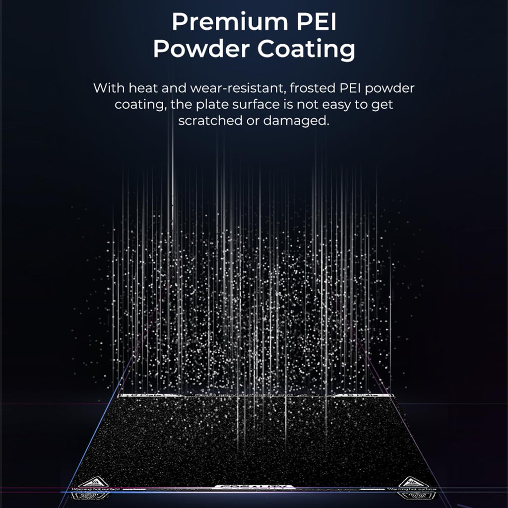 Official K1 Max Build Plate Textured Surface 315x310mm PEI Sheet Flexible Removable Spring Bed Plate for K1 Max
