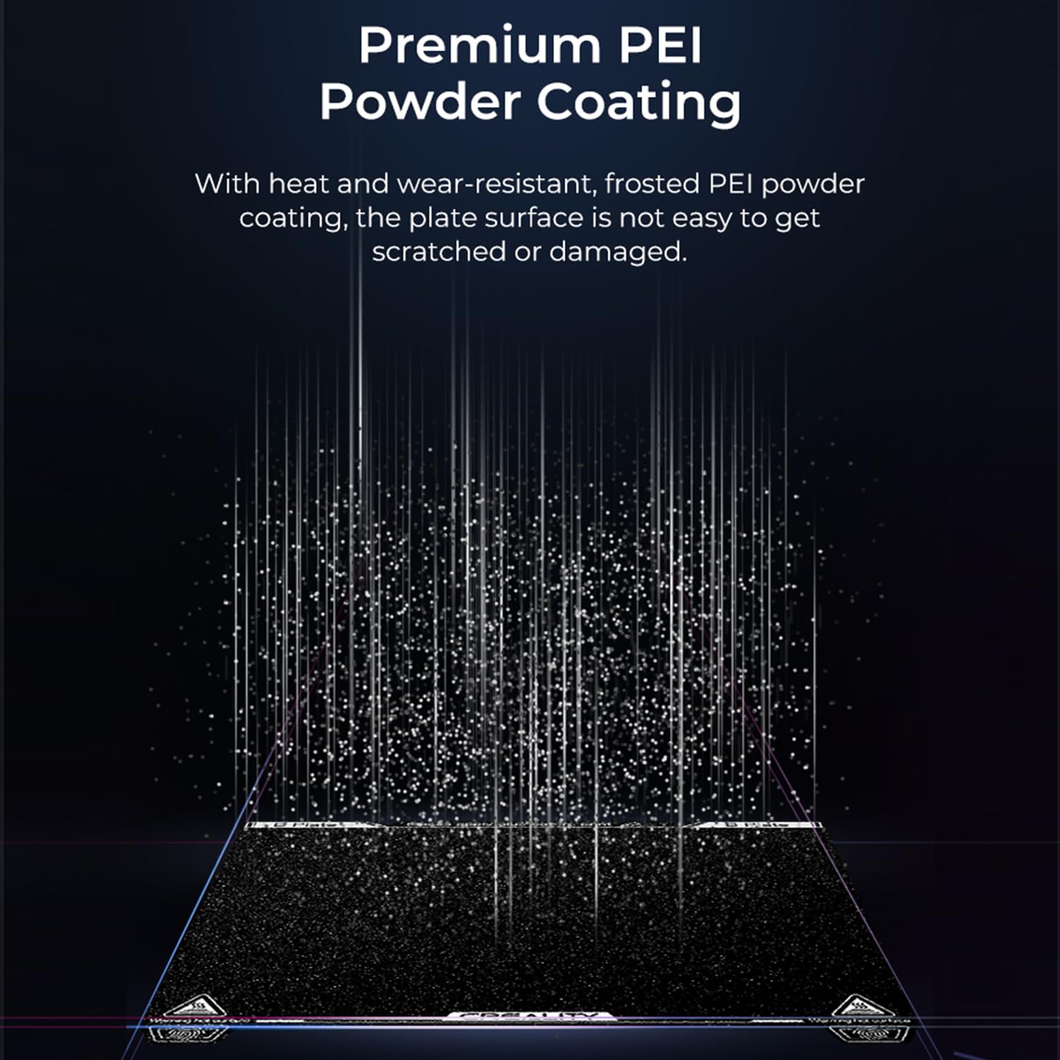Official K1 Max Build Plate Textured Surface 315x310mm PEI Sheet Flexible Removable Spring Bed Plate for K1 Max
