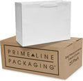White Gift Bags with Handles, 16x6x12, 25 Pack