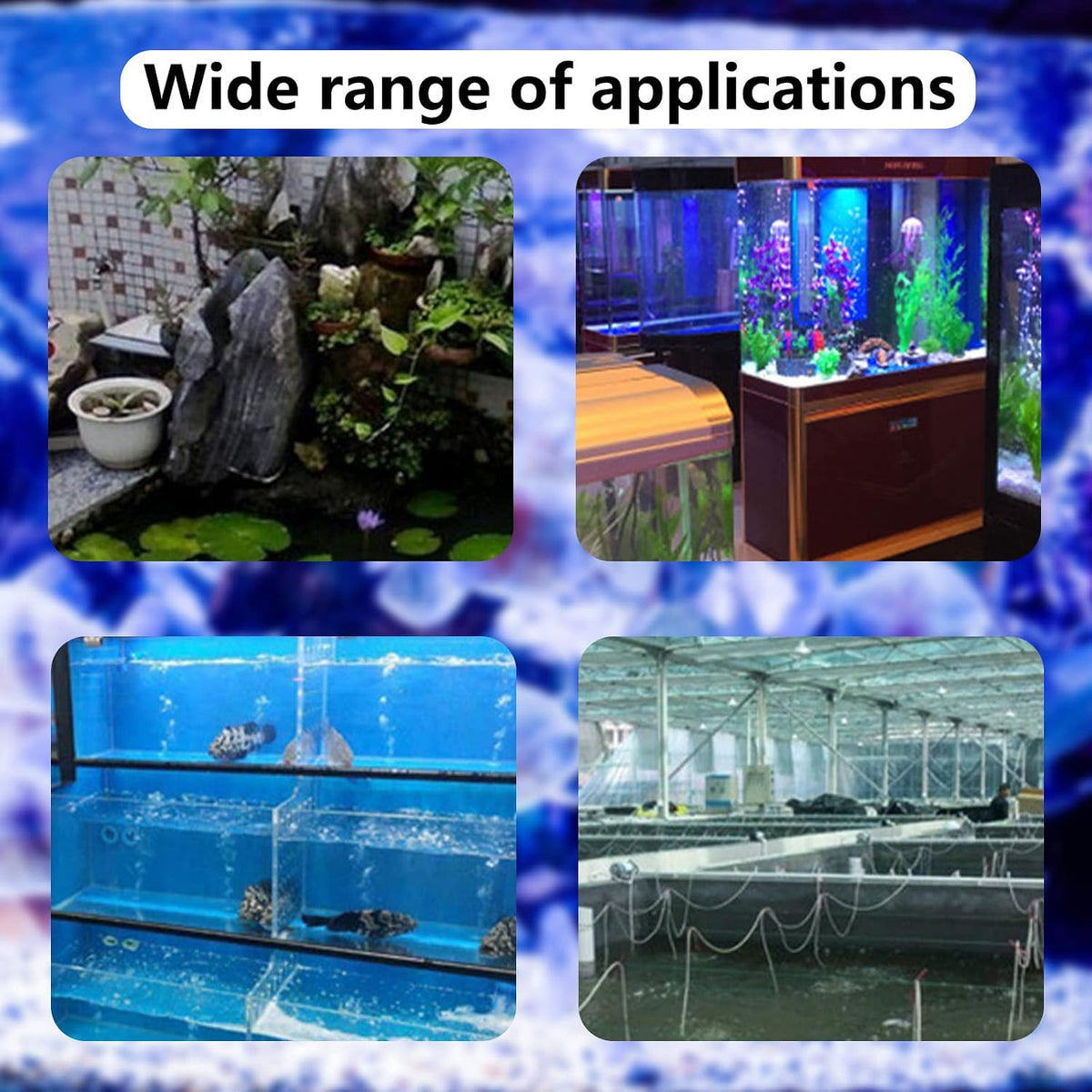 Air Stone Bar Bubble Diffuser Set 8 Inch Fish Tank Air Bubble with Suction Cups Air Stone for Aquarium Fish Tank